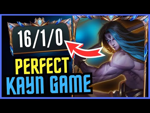 This is what a PERFECT Blue Kayn Game Looks Like (In Challenger!)