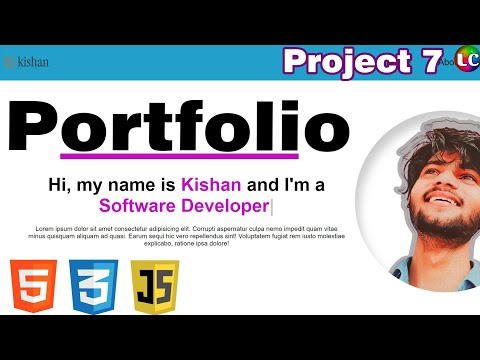 How to Make a Portfolio Website Using HTML CSS & Javascript | #portfolio