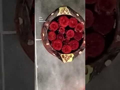 Today's urulli decoration with red roses #555#369#flowers#red#roses#deepam#thankyouuniverse