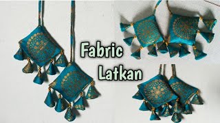 Easy latkan making tutorial || how to make fabric flower latkan || #madhurafashionkatta