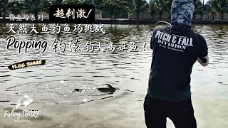 【FishingShare】超刺激！在天然大鱼钓鱼场挑战Popping钓法钓大高旗鱼！(钓鱼场系列）|Catching the CHAO PHRAYA CATFISH with POPPING!