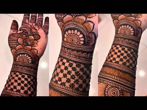 New stylish front hand mehndi design | bridal mehndi design | mehndi design | mehandi | Mehndi.