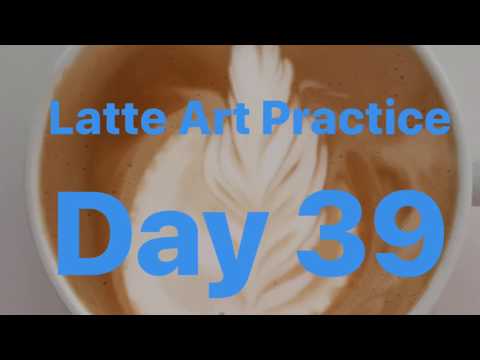 Latte Art Practice Day 39/ ラテアート練習記録 39日目/ 라떼 아트 연습 39 일차/ 第三十九天拿铁艺术练习