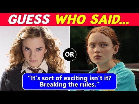 Guess Who Said It? | Stranger Things vs Harry Potter!