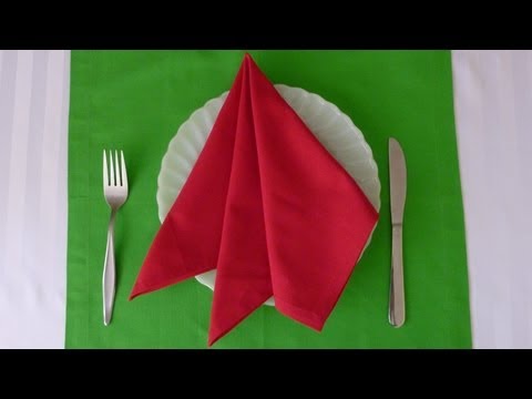 Napkin Folding - French Pleat