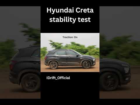 Hyundai creta SUV moose test stability on vs off #creta #hyundai