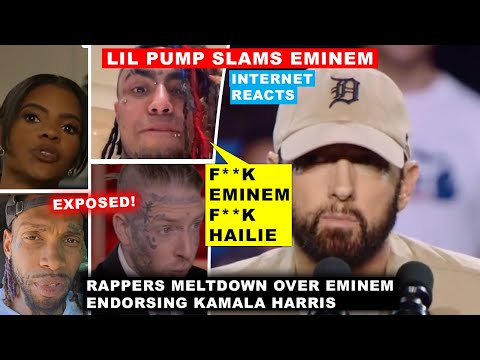 Lil Pump MELTDOWN After Eminem Endorses Kamala Harris “F** You & F** Hailie”, Rapper VOWS to DISS Em