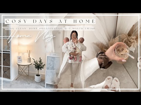 DAYS AT HOME | SPRING CLEAN, HOME ORGANISATION & 3 MONTH TWINS!