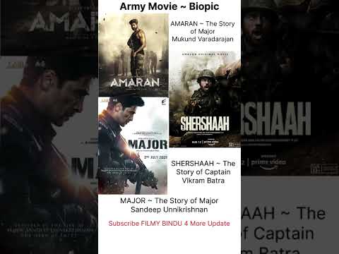 Army Movie Biopic || Amaran Major Shershaah #armymovie #amaran #major #shershaah #biopic