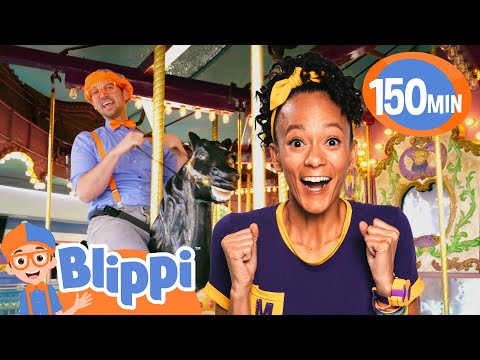 Blippi and Meekah go the the Theme Park!: Adventure City | Educational Videos for Kids