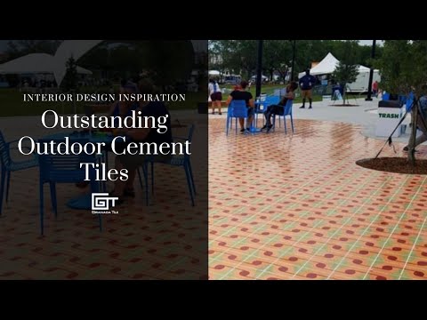 Remodel Your Patio With Outstanding Outdoor Cement Tiles