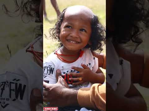 Tonsure Ceremony for ATHVIK DEV #tonsure #viral #father #son #temple