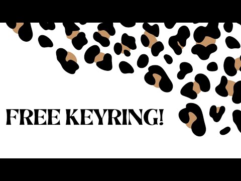 Free Leopard Print Keyring 🐆🤍🖤🤎