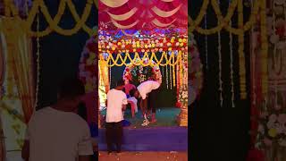 stage background decoration #shorts #youtubeshorts #short #shortvideo #flowerdecoration