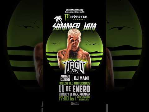 #tiagopzk #monsterenergy #summerjam #enero #2025 #gottiatour #gotti #anitab #djmami #queen #pinamar