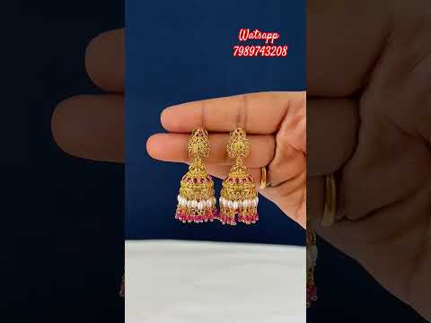 బుట్టకమ్మలు #bigsize #buttaearrings #jhumka