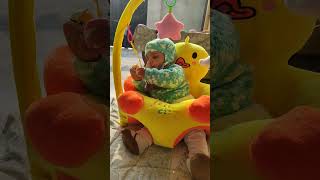 Baby enjoying | baby sofa sitting | learn sitting