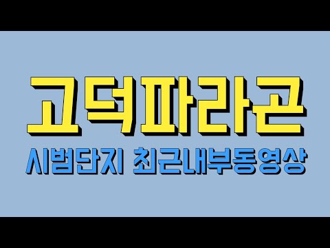 평택고덕파라곤 시범단지 최근내부동영상