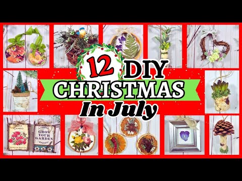 12 AMAZING Nature-Inspired Christmas Ornaments | Christmas In July Crafts