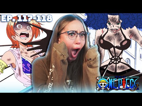 BEST NAMI FIGHT!!  FIRST TIME WATCHING ONE PIECE Episodes 117 & 118 REACTION!