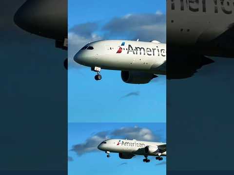 American Airlines landing at Barcelona#youtubeshorts #planespotting #shorts #short #remix #american