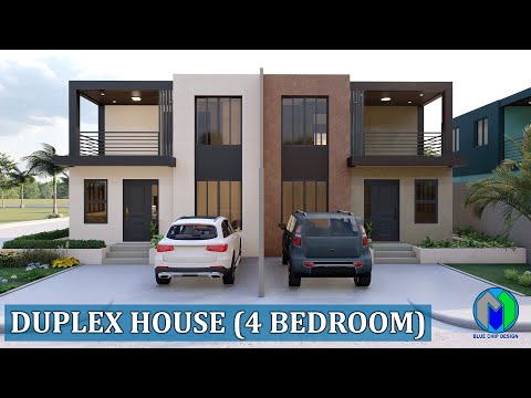 Duplex House Design | Two Storey House Design | 4 Bedroom