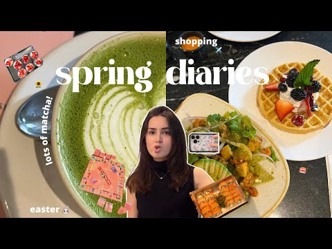 spring diaries ii🌷| easter, beach days, shopping, traveling, lots of matcha, days in my life (vlog)