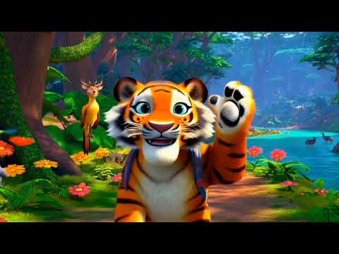 tigers tha forest /🦁 fun enjoying #tiger #toddler  and #education also @UmaShankar-kids