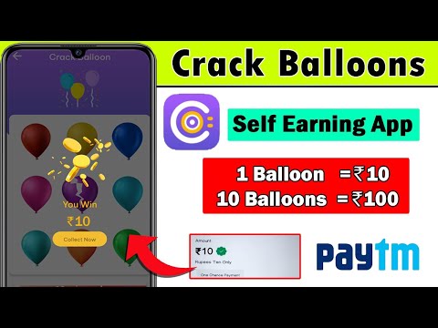 Crack Balloons And Earn Paytm Cash🤑| Best Self Earning App🔥| Money Earning Apps Telugu | #paytm