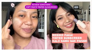 Review Copy Pate tinted Sunscreen Somethinc dan cara pakainya #megasamaya #makeup