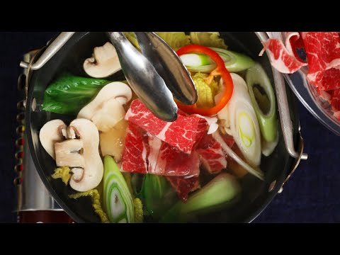 Korean-style shabu-shabu hot pot (샤브샤브)