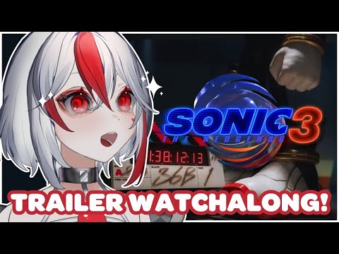 【WATCHALONG】Sonic 3 Movie Trailer is finally here!!【Aimee】