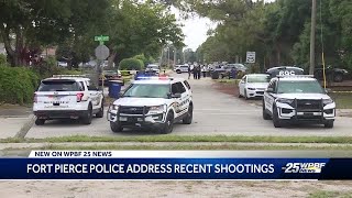 Fort Pierce Police Department addresses recent string of gun violence