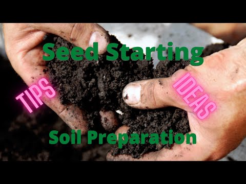 Seed starting soil preparation