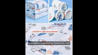 250gsm 6 layer gauze blanket