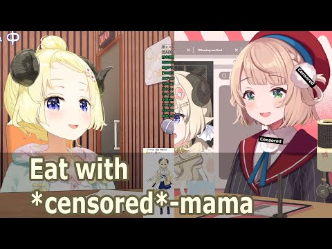 Watame talked she went eat with one holo member and one *censored* mama, and that mama was so happy