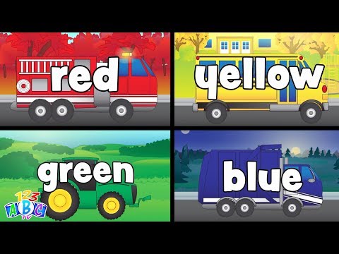 Colors with Trucks for Kids - Educational Color Videos for Toddlers