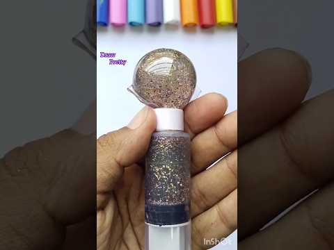 glitter nano tape bubble|Draw Pretty|subscribe #drawpretty #satisfying #shortsvideo #nanotapebubble