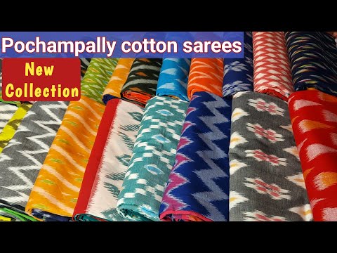 Ikkat cotton sarees | pochampally sarees | mercirized cotton sarees #sarees