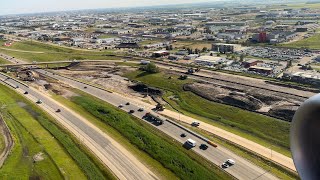 Landing at YEG Edmonton  Airport Swoop Airline