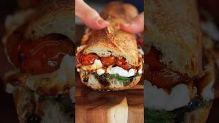 Burrata Caprese Sandwich with Cherry Tomato Confit