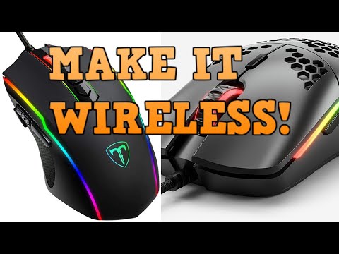 how to make youre wired gaming mouse wireless!