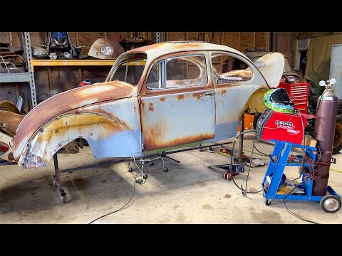 1965 VW Beetle Restoration - Fabricate Metal Work