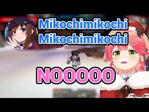 Miko Try to Challenge Sora but She Regret it Immediately in Hololive Minecraft Santa Event!!!!