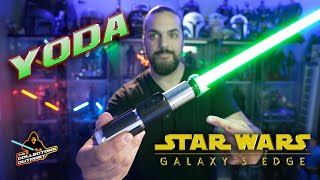 Yoda's Galaxys Edge lightsaber is the best so far!! - FULL REVIEW