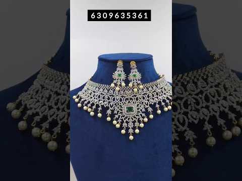 czstonejewellery| party wear jewellery| short necklace| combo offers #czjewellerysetswithprice