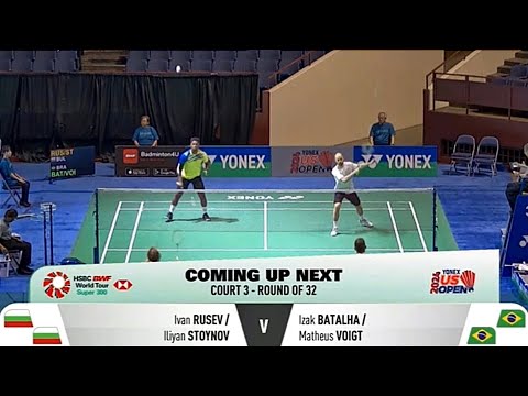 YONEX USA OPEN 2024 | Men's Doubles : RUSEV/STOYNOV ( BUL) VS. BATALHA/VOIGT ( BRA) | COURT 3 | R32