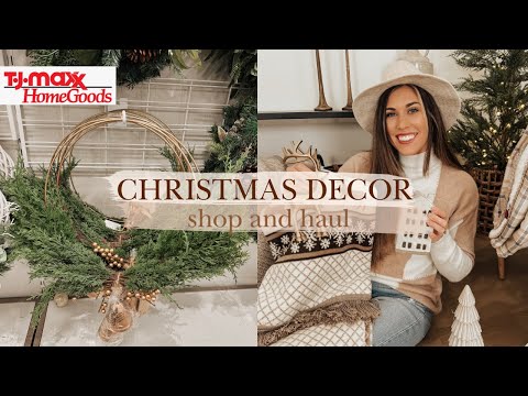 HOMEGOODS AND TJ MAXX CHRISTMAS SHOP WITH ME AND HAUL 2023