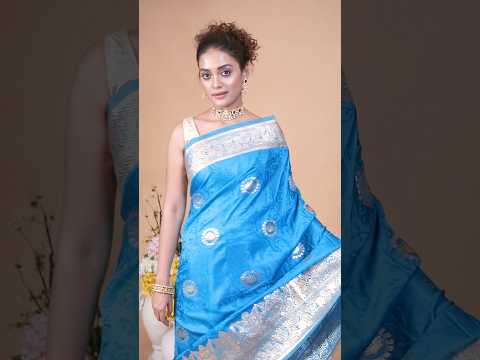 Experience The Grace Of Silk Saree 🥻✨ #shorts #silksaree #jerryapp #youtubeshorts #zariwork