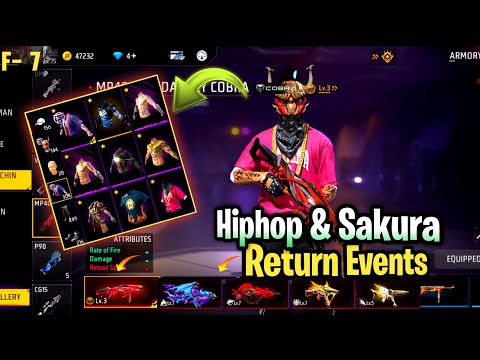 Sakura & Hip-hop Bundle Event Return | Old Free Fire Player Gameplay